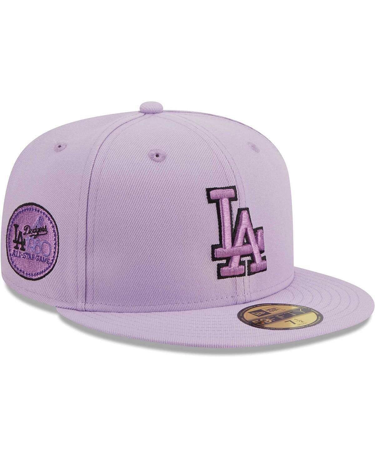 

Мужская лавандовая приталенная шляпа Los Angeles Dodgers 59FIFTY New Era
