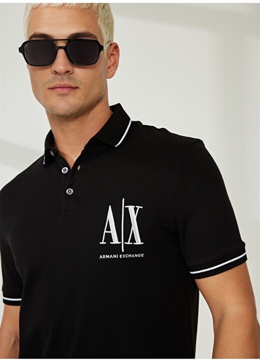 

Однотонная мужская футболка-поло Armani Exchange