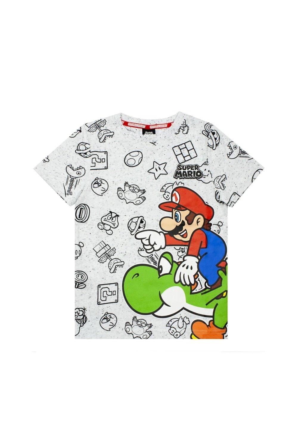 

Футболка Йоши Марла Super Mario, серый