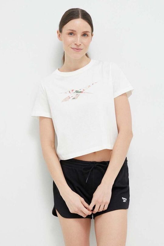 

Хлопковая футболка Reebok, белый