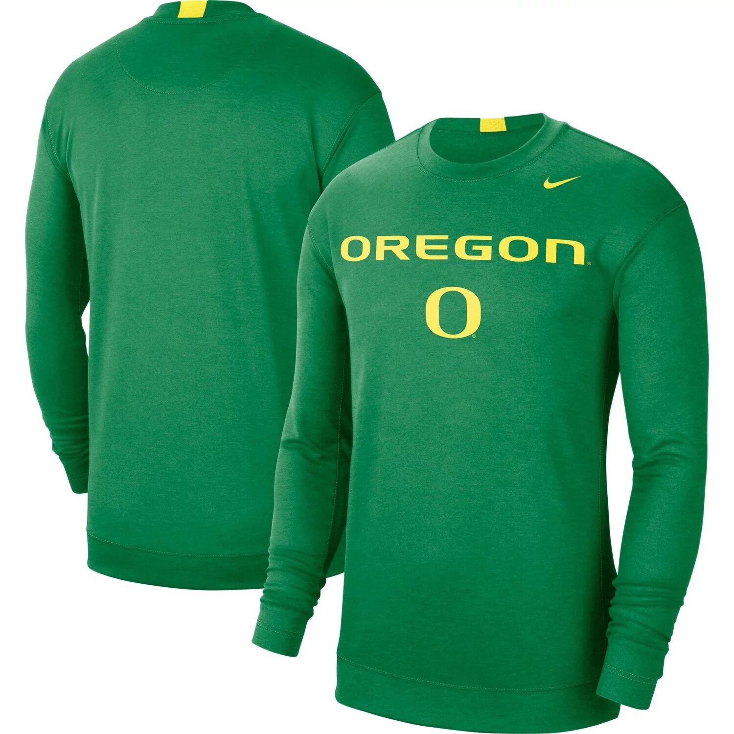 

Мужская футболка с длинными рукавами Green Oregon Ducks 2021-22 Basketball Team Spotlight Performance Nike
