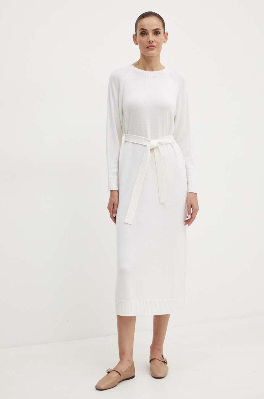 

Шерстяное платье Max Mara Leisure, бежевый