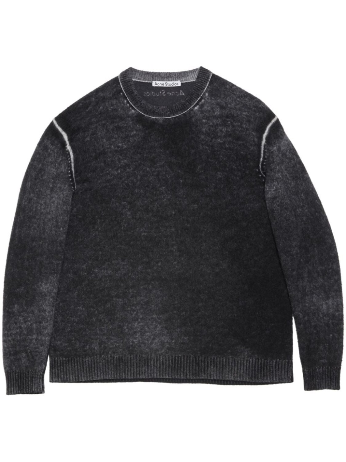 

Acne Studios джемпер с круглым вырезом и принтом, черный