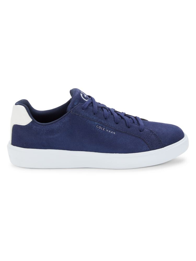 

Ежедневные рваные замшевые кроссовки Cole Haan, темно-синий