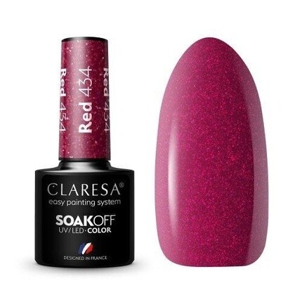 

Claresa 434 RED УФ-лак для ногтей 5 мл, Коричневый