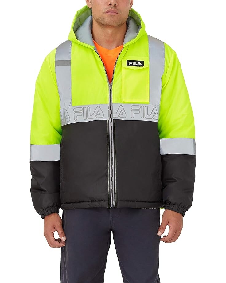 Куртка Fila Hi Visibility Hooded Field Work Jacket, цвет Safety Yellow кроссовки kawasaki zapatillas safety yellow