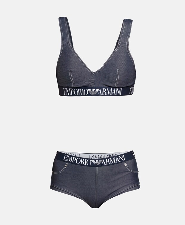 

Бикини Emporio Armani, синий