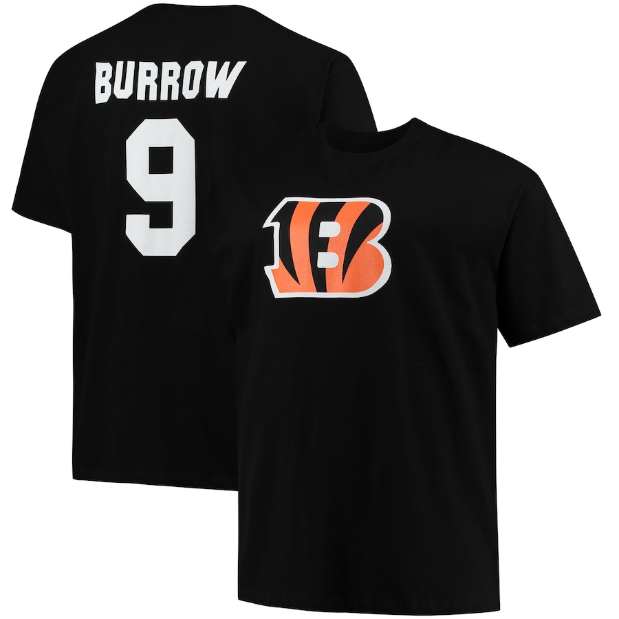 

Футболка с именем и номером Fanatics Branded Cincinnati Bengals, черный