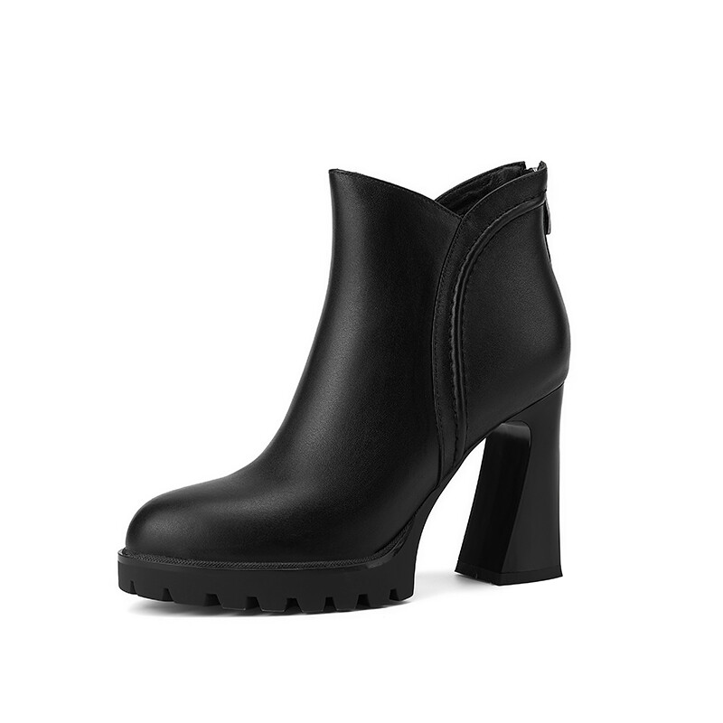 

Ботильоны женские Amazing Cure, цвет Black Fleece-lined