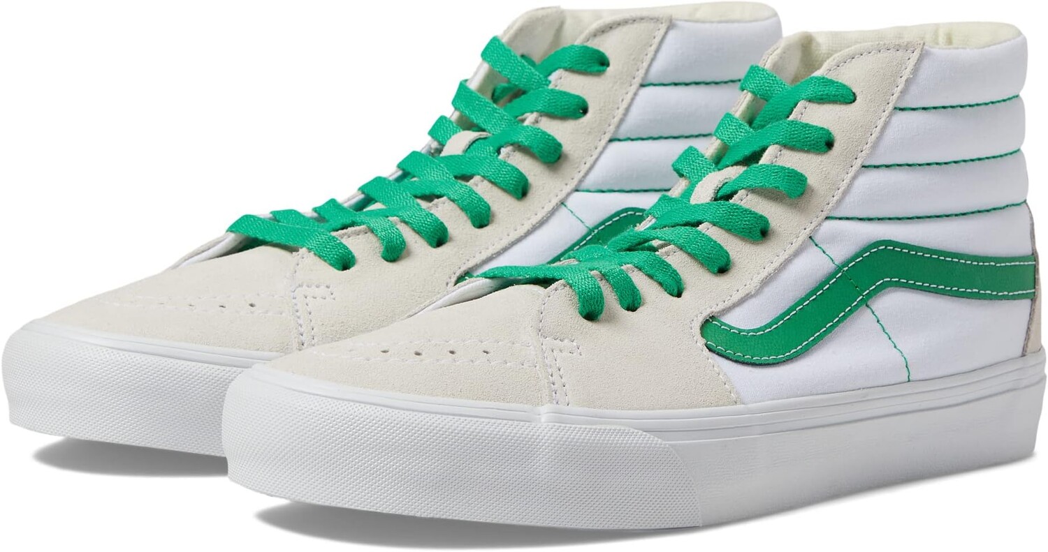 

Кроссовки SK8-Hi VR3 Vans, цвет Pop Green/True White