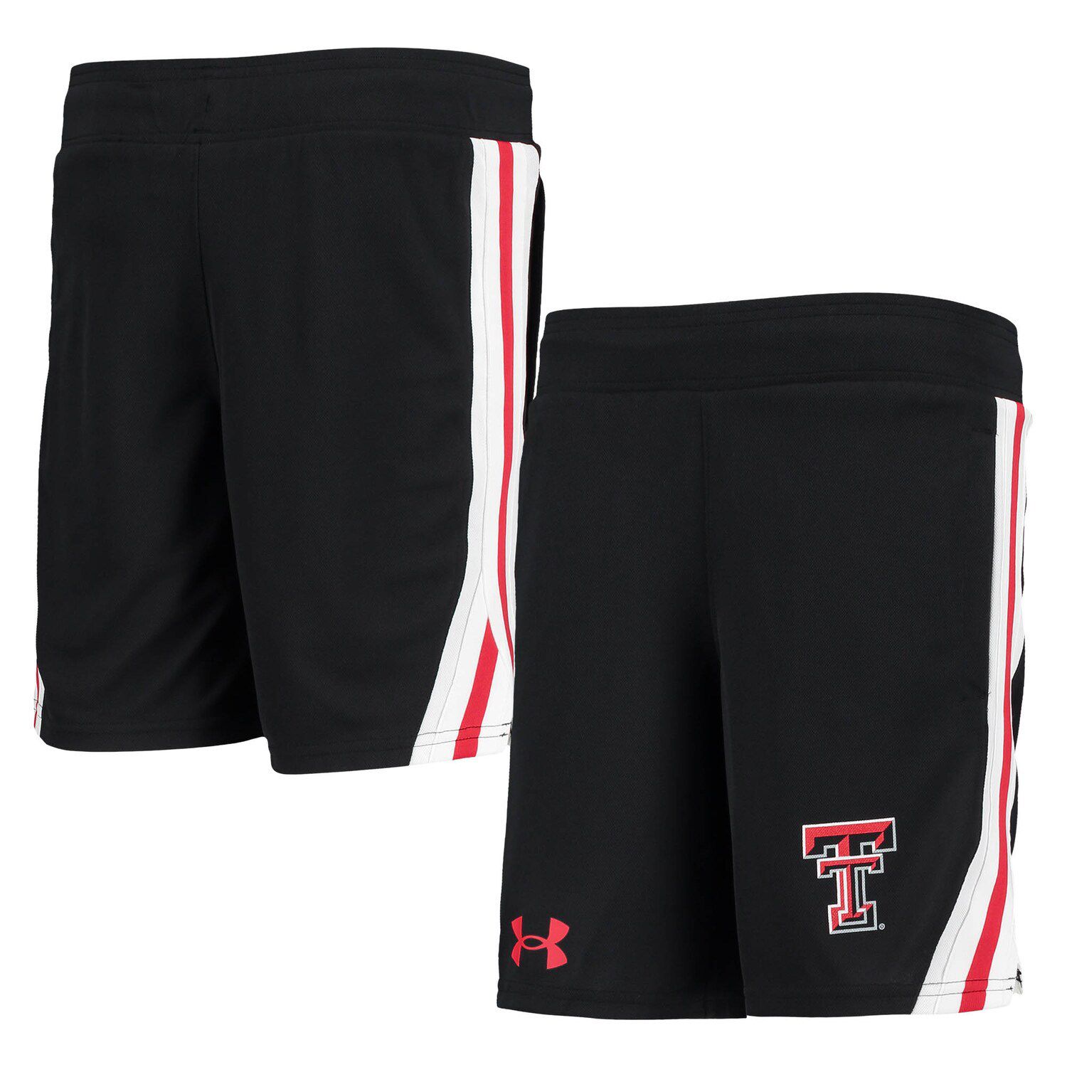 

Черные сетчатые шорты Youth Under Armour Texas Tech Red Raiders Game Day Under Armour, Черный