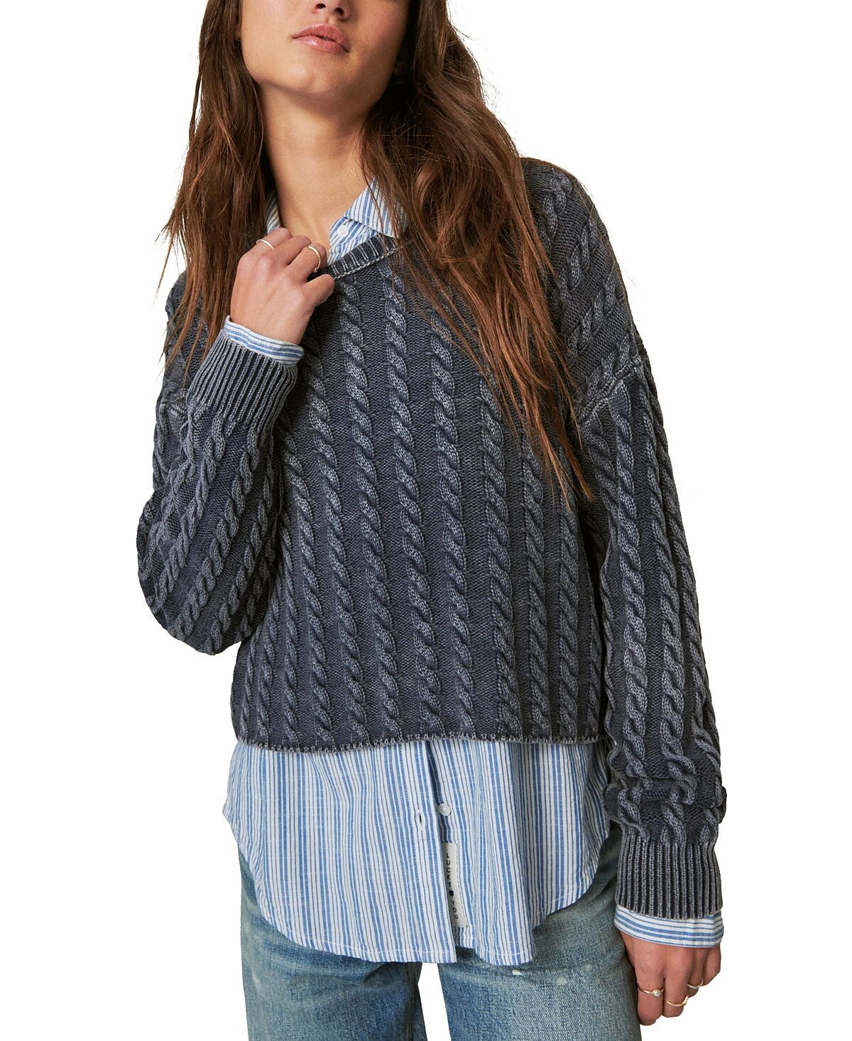 

Женский свитер с круглым вырезом Lucky Brand
