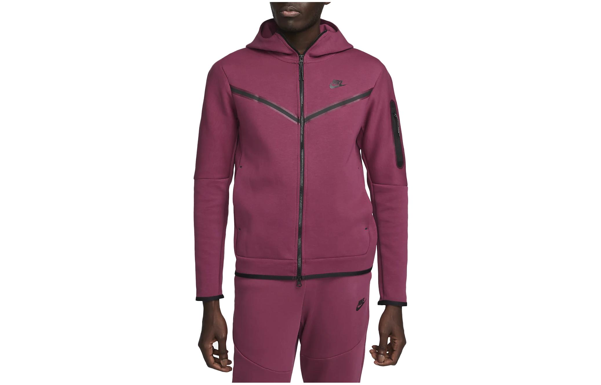 

Толстовка с капюшоном Sportswear Tech Fleece Full Zip Nike, красный