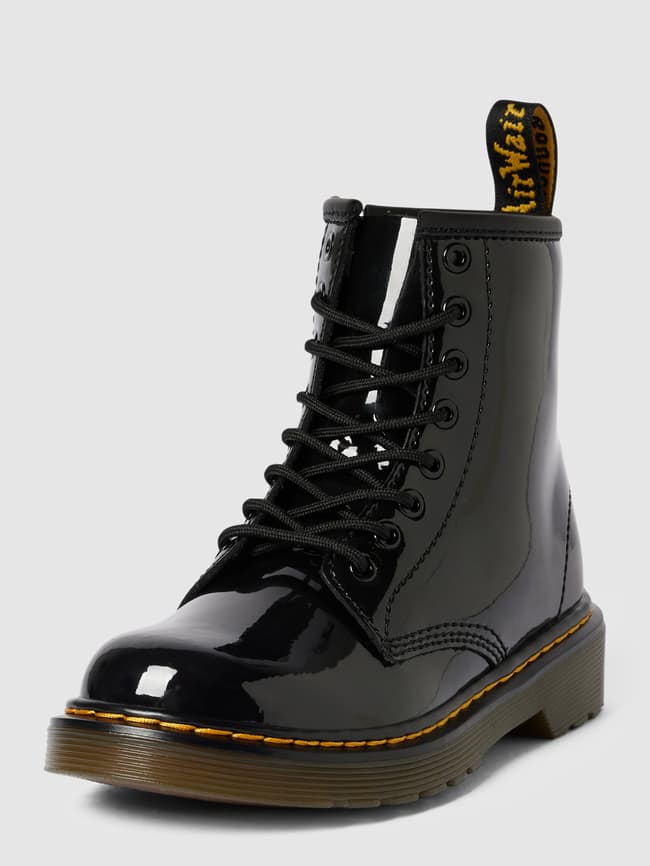 

Ботинки на шнуровке с молнией Dr. Martens, черный