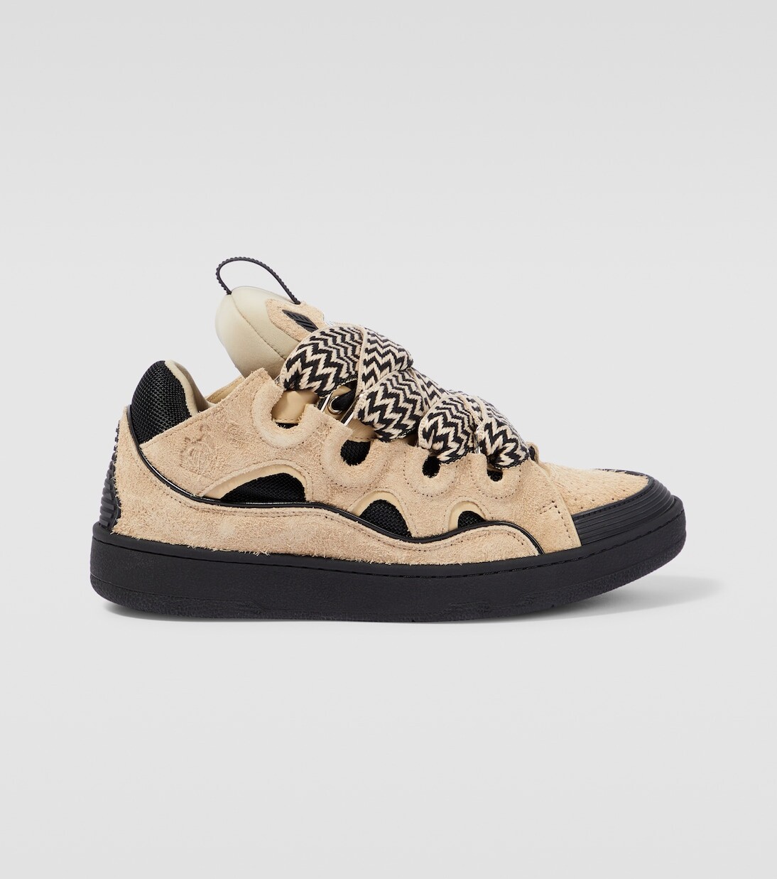 

Кроссовки curb из замши Lanvin, бежевый