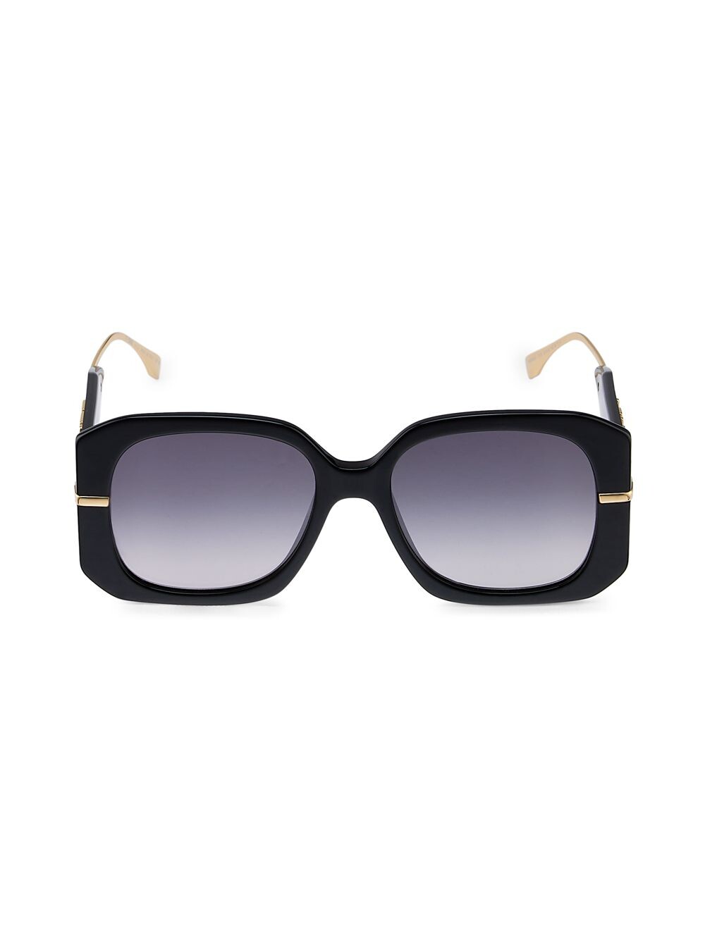 

Квадратные солнцезащитные очки Fendigraphy 55 мм Fendi, черный