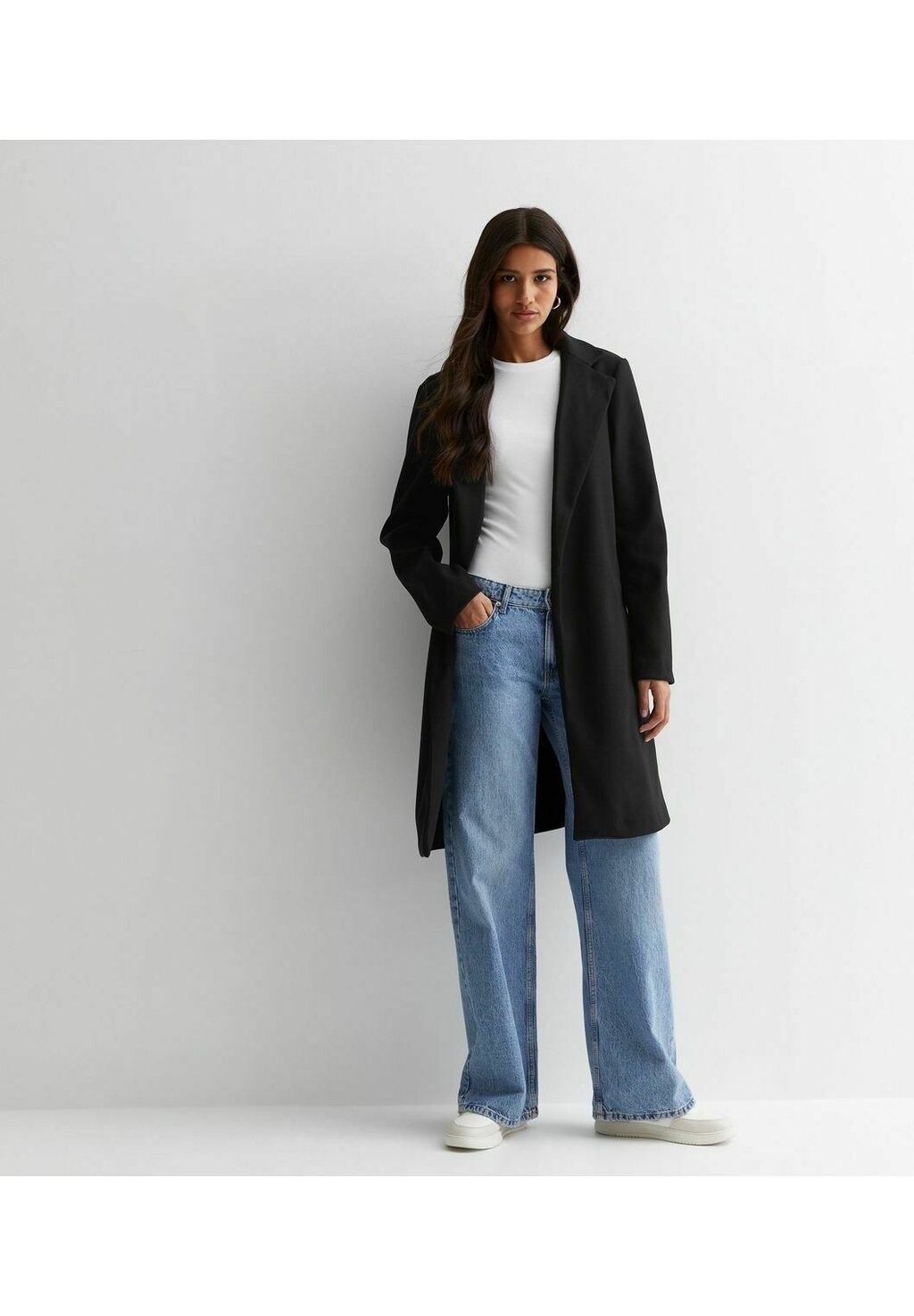 

Классическое пальто TALL BLACK UNLINED FORMAL COAT. New Look Tall, цвет black