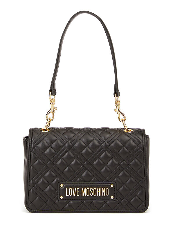 

Черная женская сумка с логотипом Love Moschino