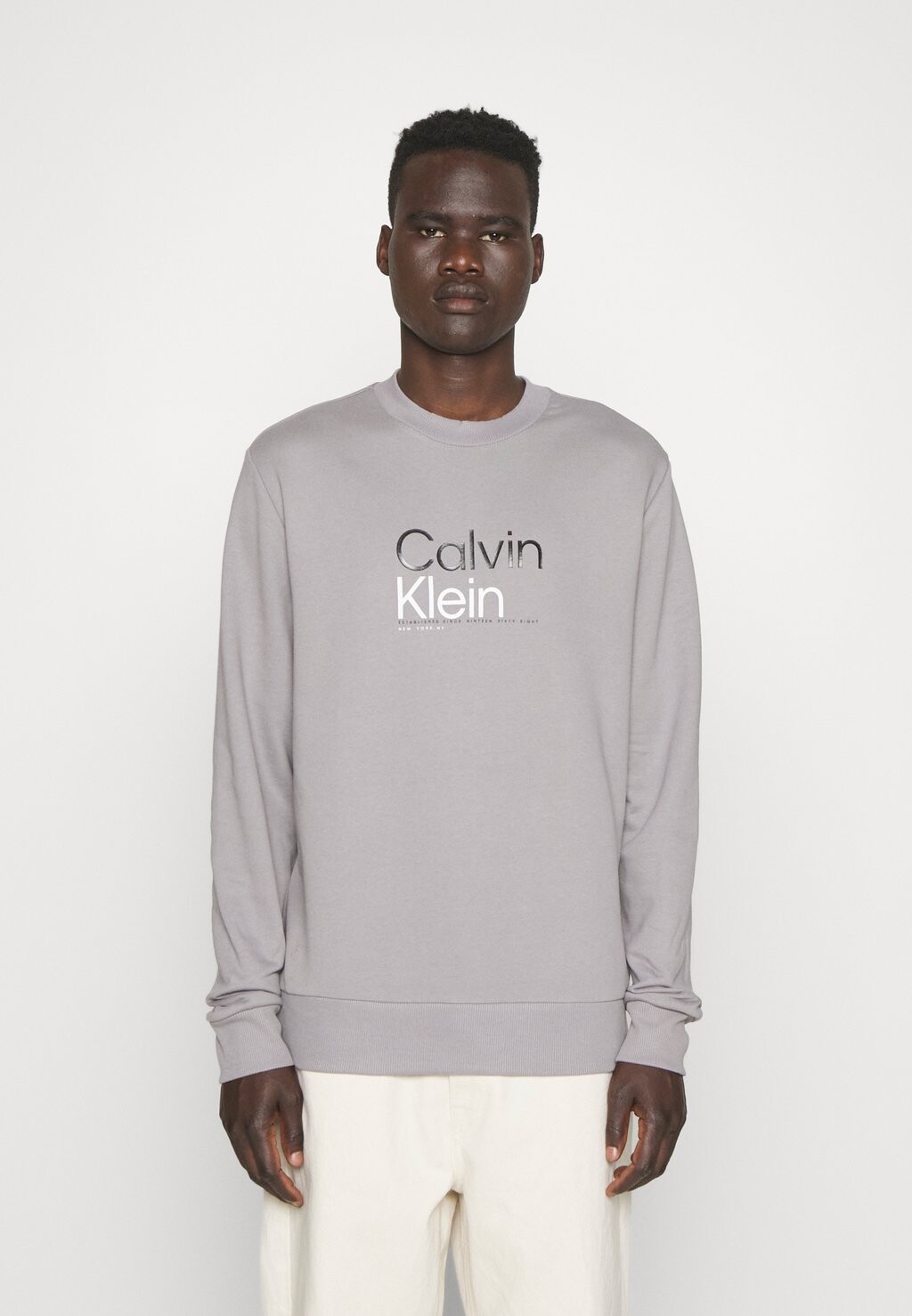 

Толстовка Calvin Klein Multi Color Logo, светло-фиолетовый, Серый