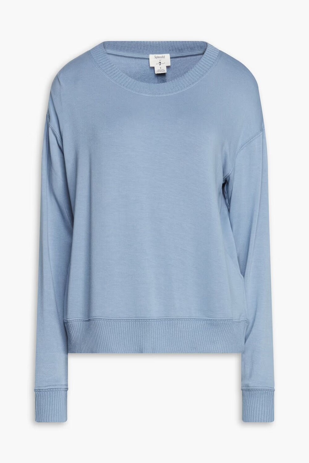 

Топ из эластичного джерси Splendid X 7 For All Mankind, цвет Slate blue