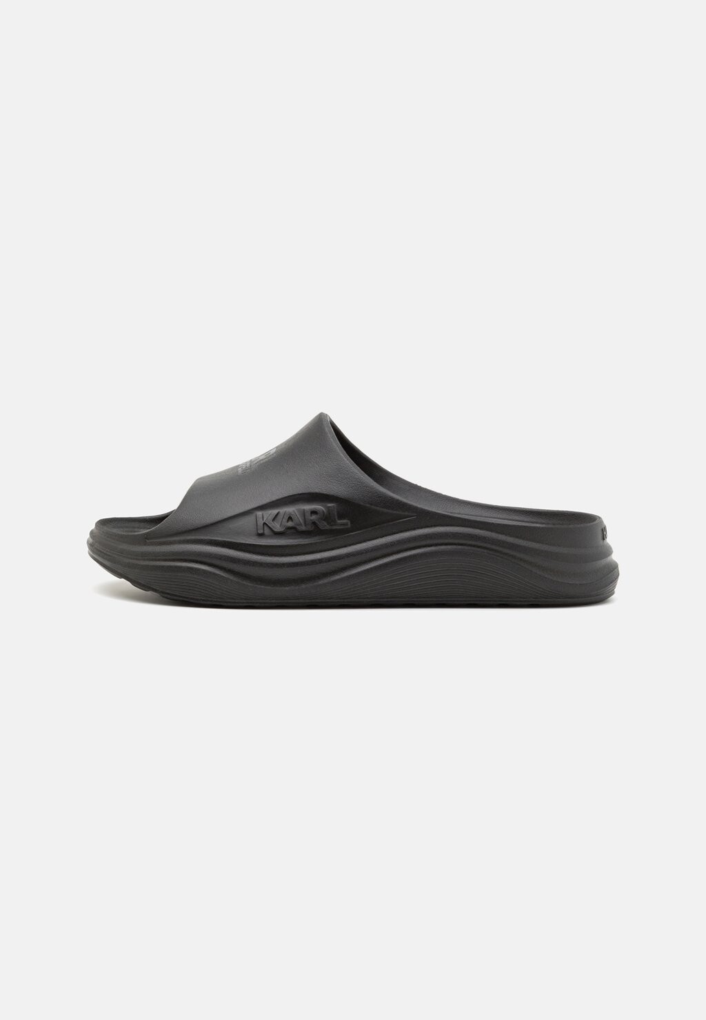 

Пляжные тапочки Skoona Logo Slide KARL LAGERFELD, черный