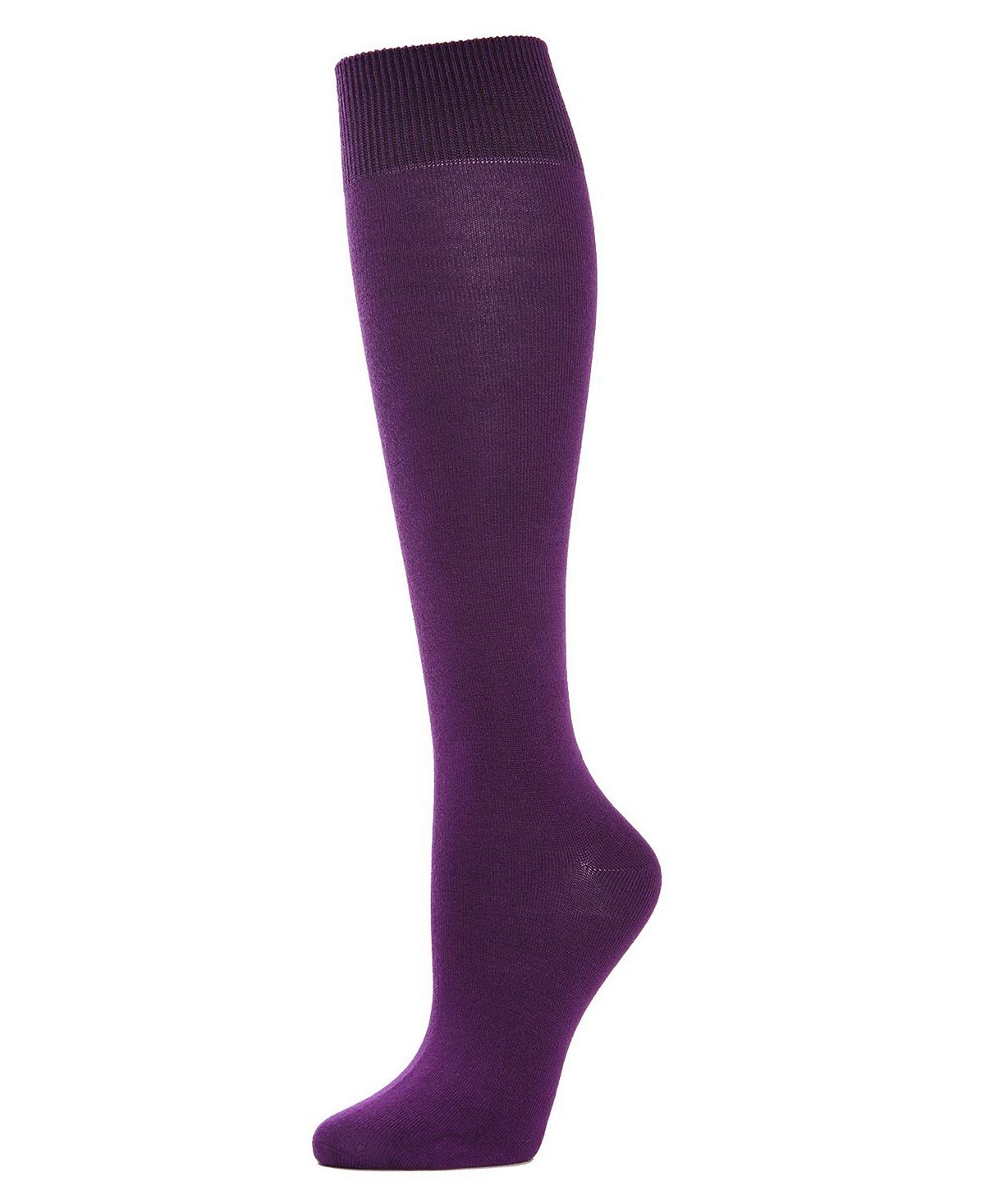 Женские трикотажные носки до колена из смеси бамбука MeMoi трикотажные носки с фирменным узором из смесового бамбука 4th