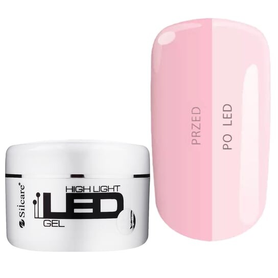 

Французский гель-розовый, 100 г Silcare, High Light Led