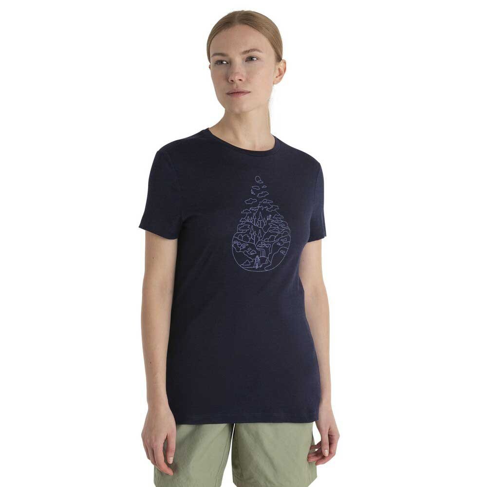 

Футболка с коротким рукавом Icebreaker Merino 150 Tech Lite III Hike Path, синий