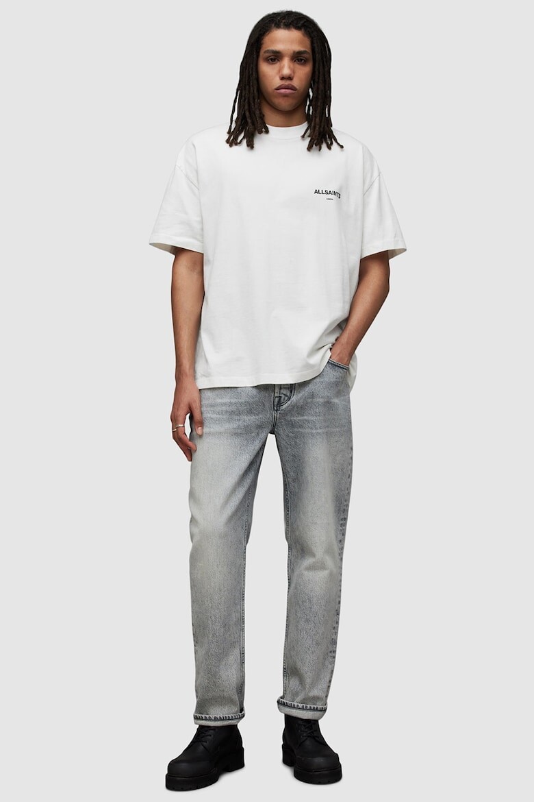 

Футболка с логотипом Underground и заниженными рукавами Allsaints, белый