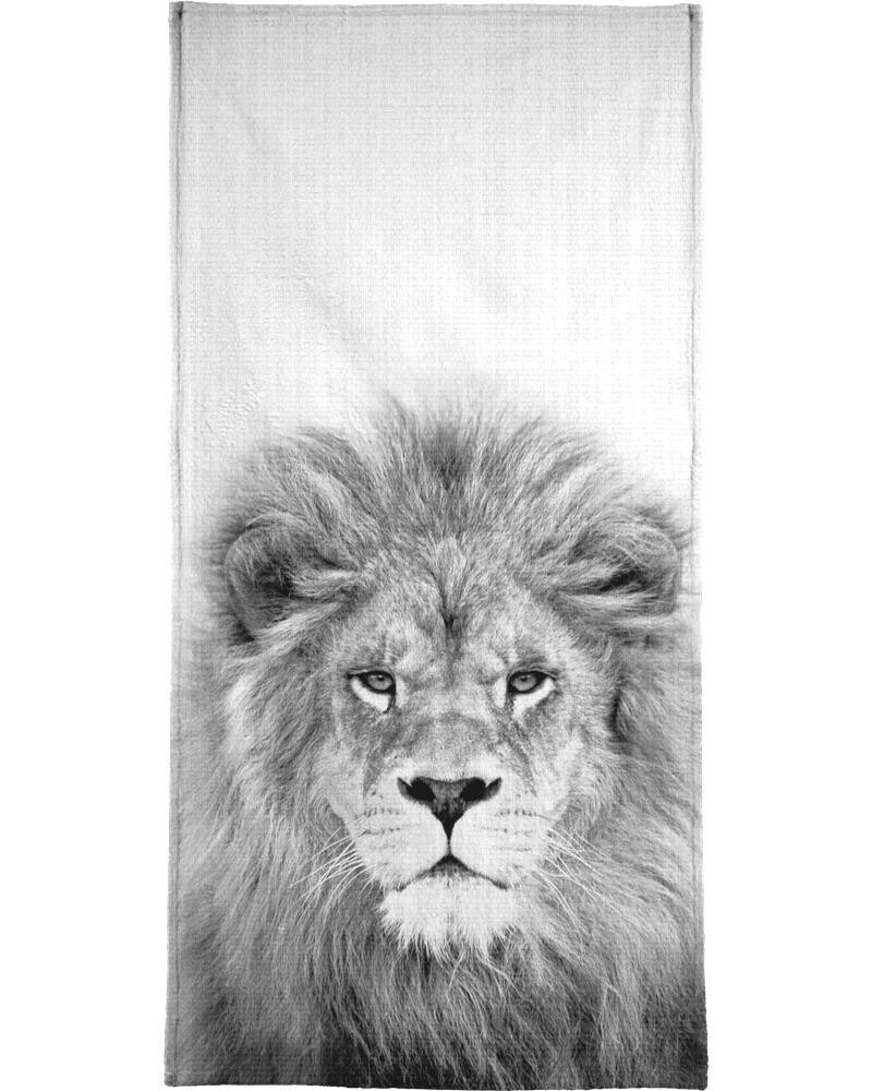 

Полотенце для ванной Juniqe Lion, цвет Grau & Schwarz