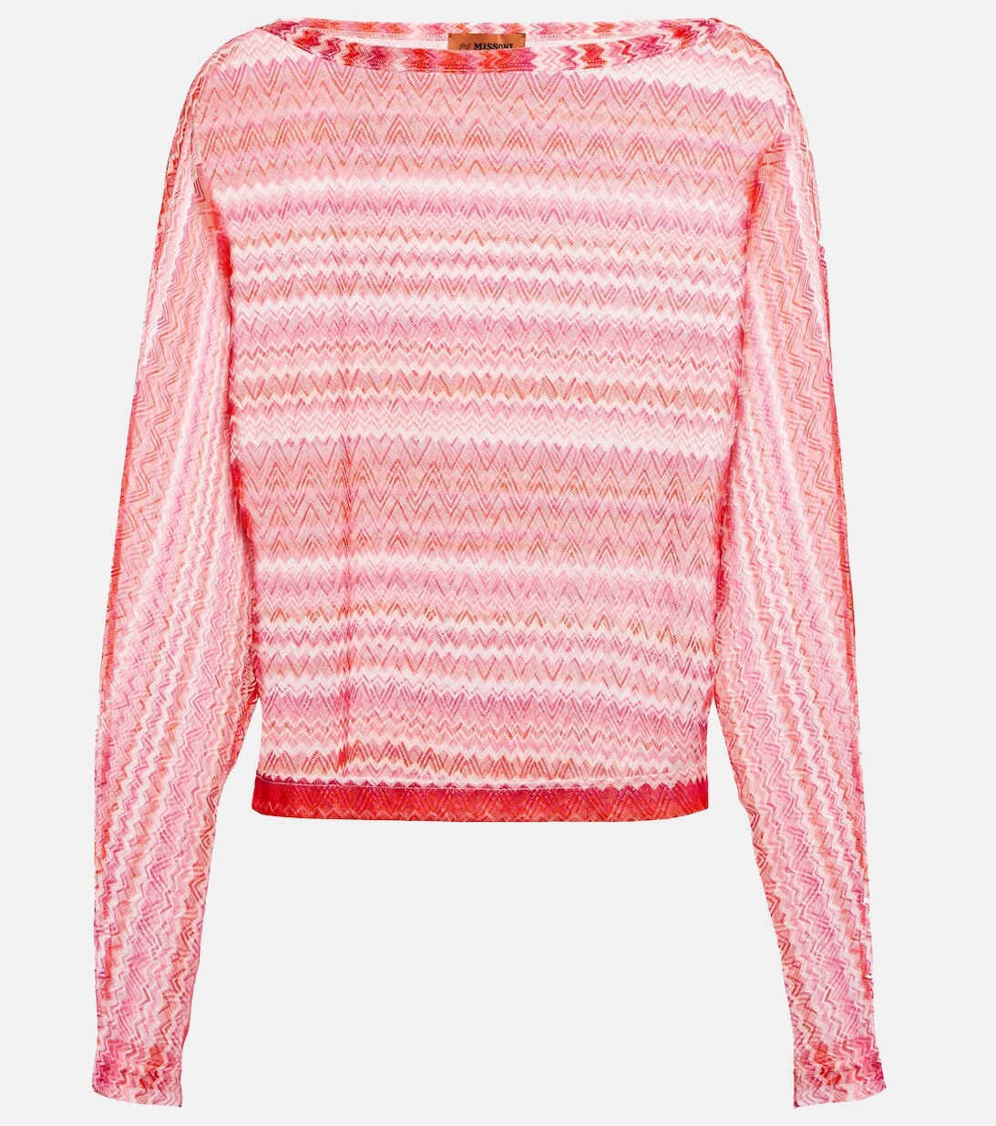 

Трикотажный топ зигзаг Missoni, красный