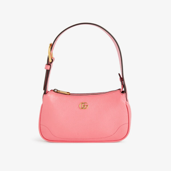 

Кожаная сумка на плечо Aphrodite с металлической пластинкой Gucci, розовый