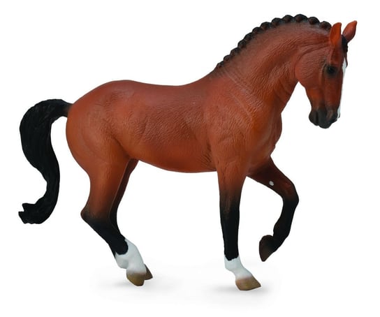 Collecta, Коллекционная статуэтка, домашнее животное, гнедая ганноверская лошадь collecta коллекционная статуэтка домашнее животное перуанская лошадь жеребенок пасо каштан