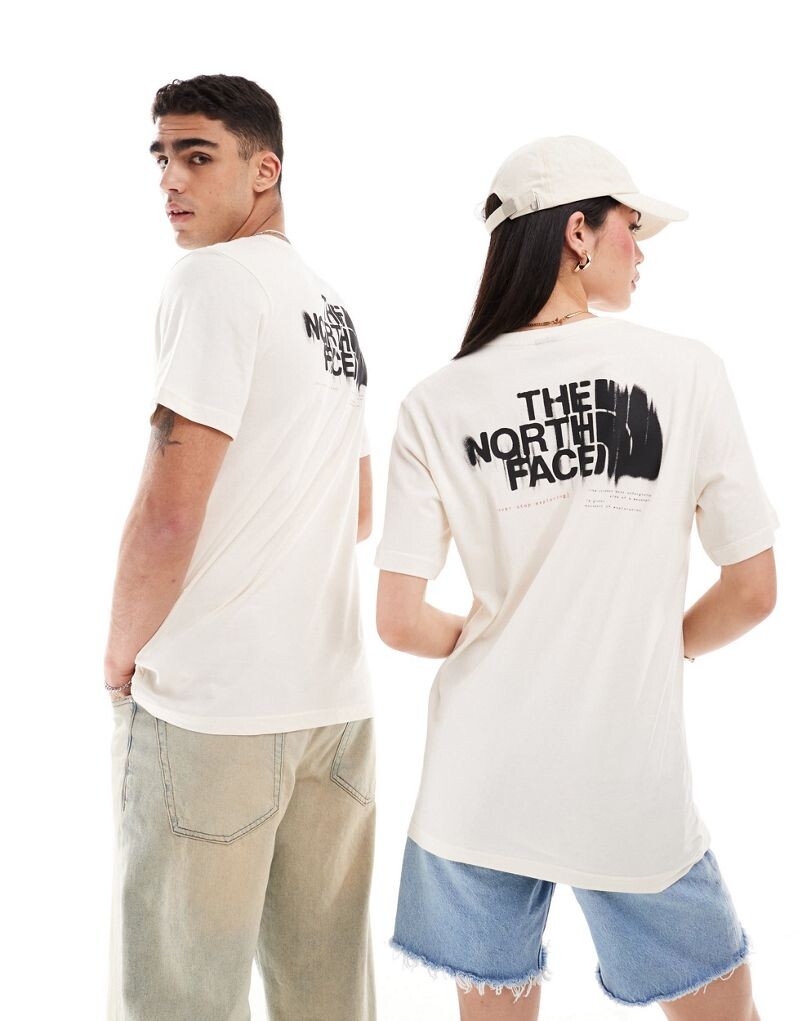 

Белая футболка с графическим принтом The North Face