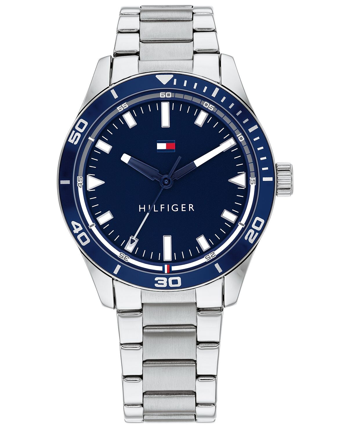 

Мужские часы-браслет из нержавеющей стали 44 мм Tommy Hilfiger