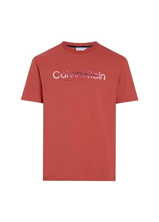 

Красная мужская футболка с круглым вырезом K10K112497XAE Calvin Klein, красный