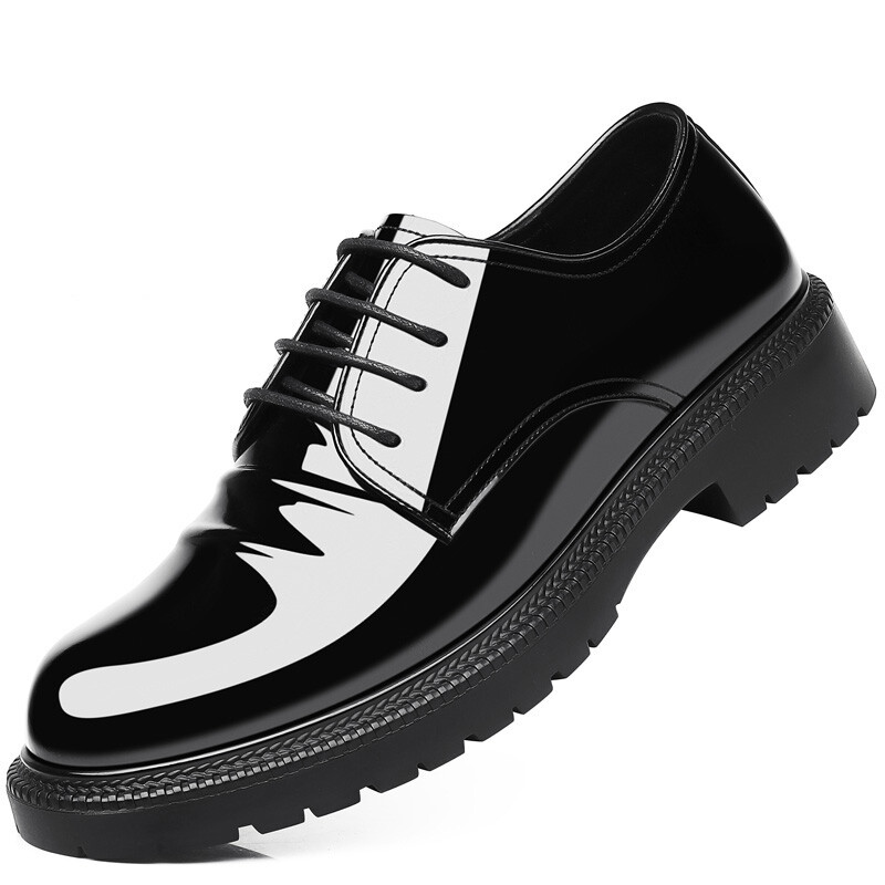 

Туфли мужские Men"s Casual Men Low-Top Kj, цвет KJ-750 Black Height Increasing Model