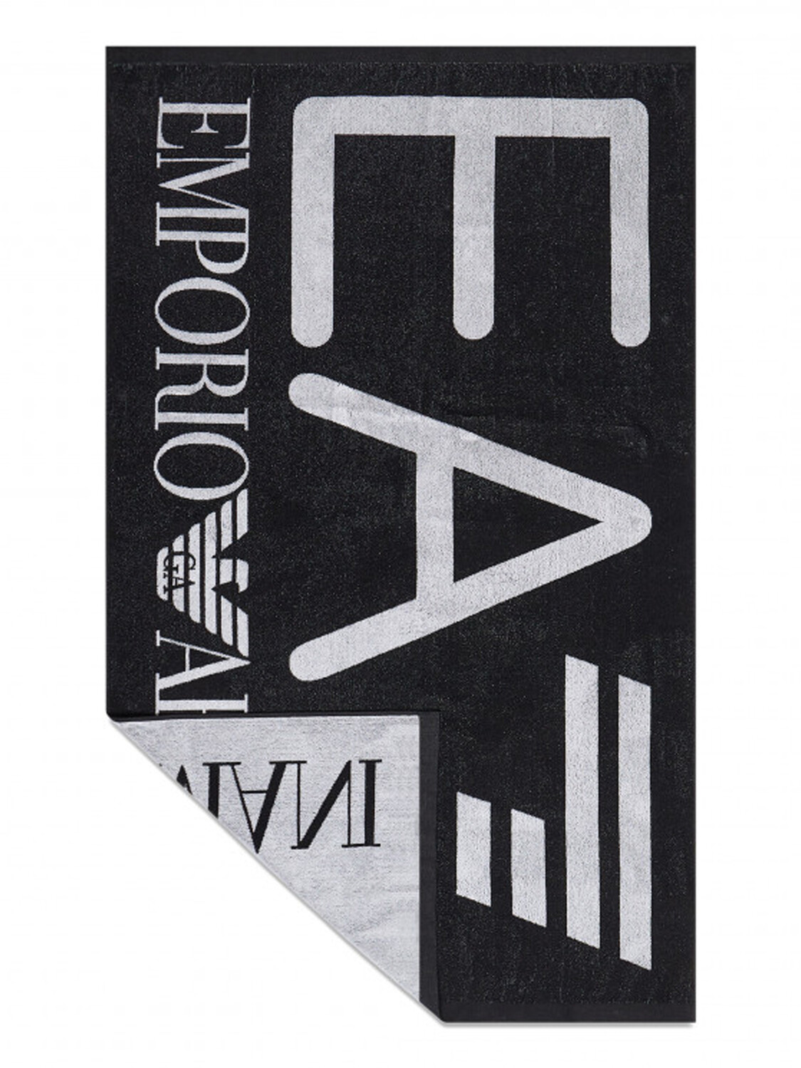 

EMPORIO ARMANI Пляжное полотенце, черный/белый