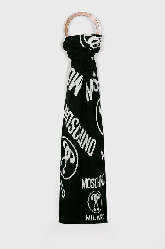 

Москино - Шарф Moschino, черный
