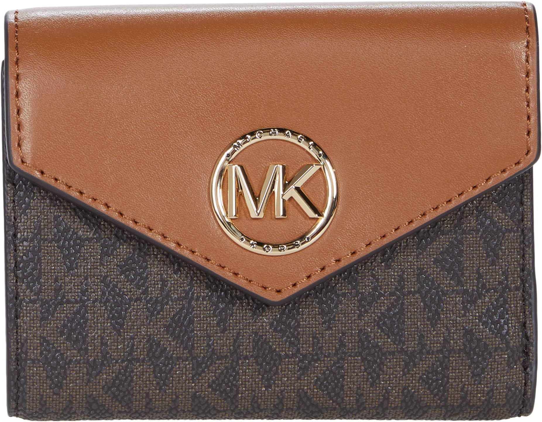 

Кошелек Carmen Medium Envelope Trifold MICHAEL Michael Kors, цвет Brown/Acorn