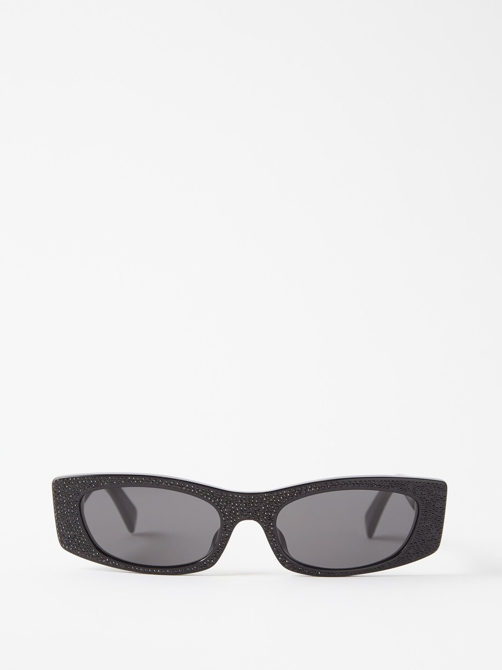 

Солнцезащитные очки с кристаллами Celine Eyewear, черный