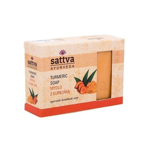 цена Глицериновое мыло Satva Ayurveda Куркума 125г, Sattva