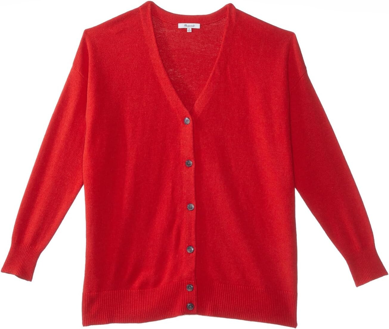 Свитер Plus V-Neck Relaxed Cardigan Madewell, цвет Poppy