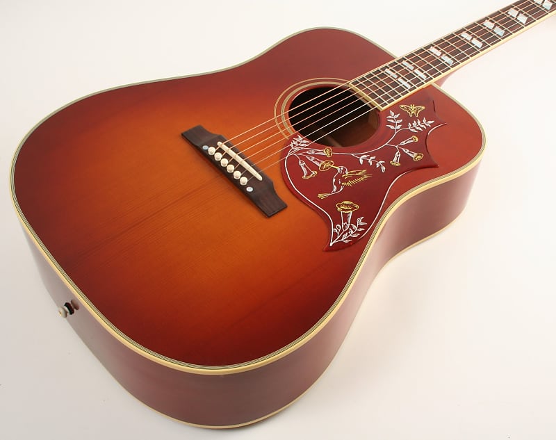 Акустическая гитара Gibson Custom Shop 1960 Hummingbird Fixed Bridge Heritage Cherry Sunburst 21323063 цена и фото