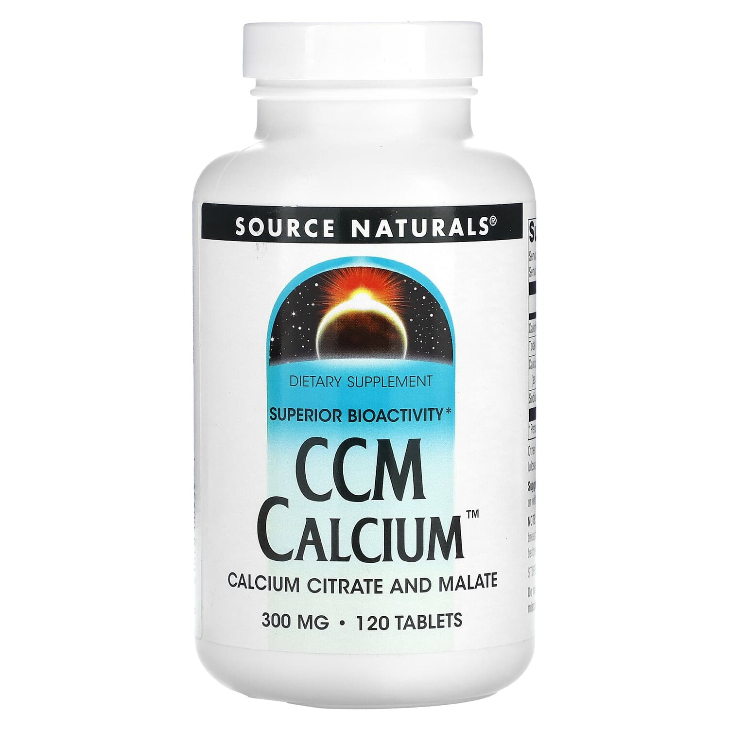 

CCM кальций, 300 мг, 120 таблеток, Source Naturals