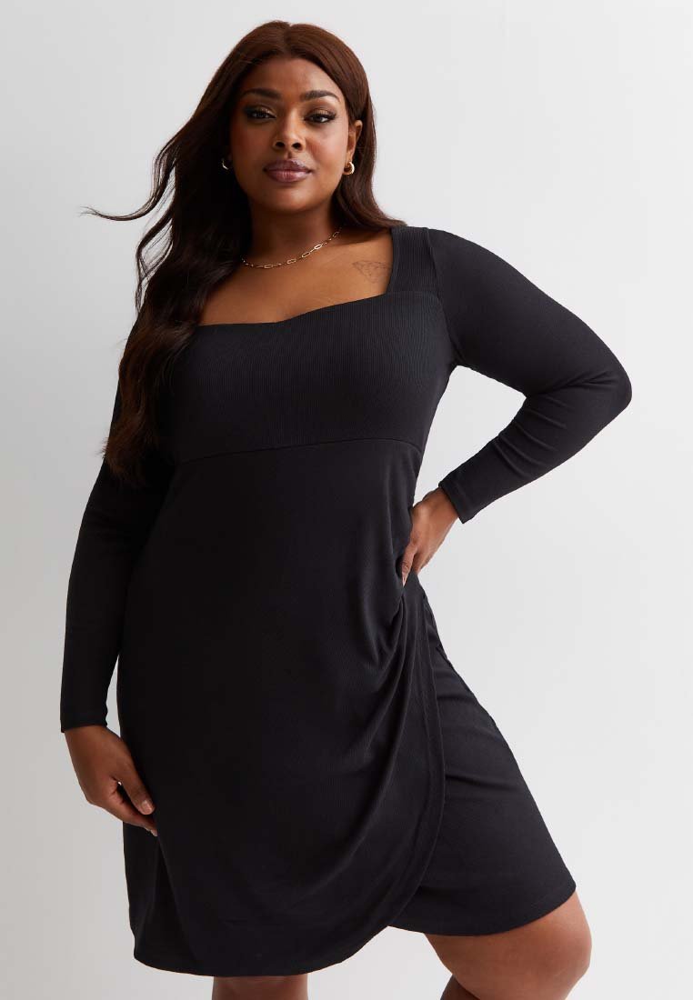 Трикотажное платье CURVES New Look Curves, цвет black