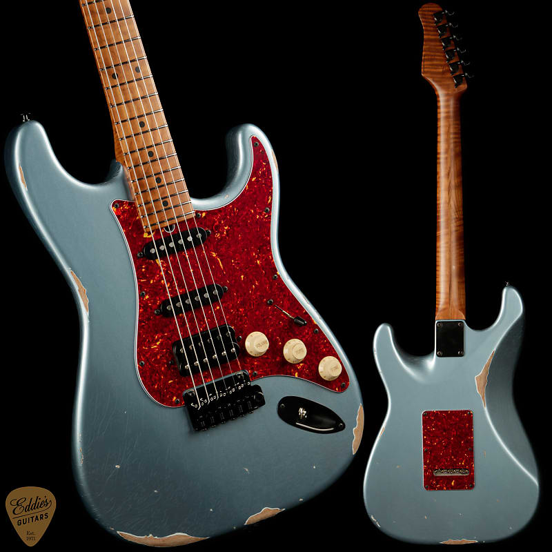 цена Электрогитара Suhr Eddie's Guitars Exclusive Classic S Antique Roasted - Ice Blue Metallic