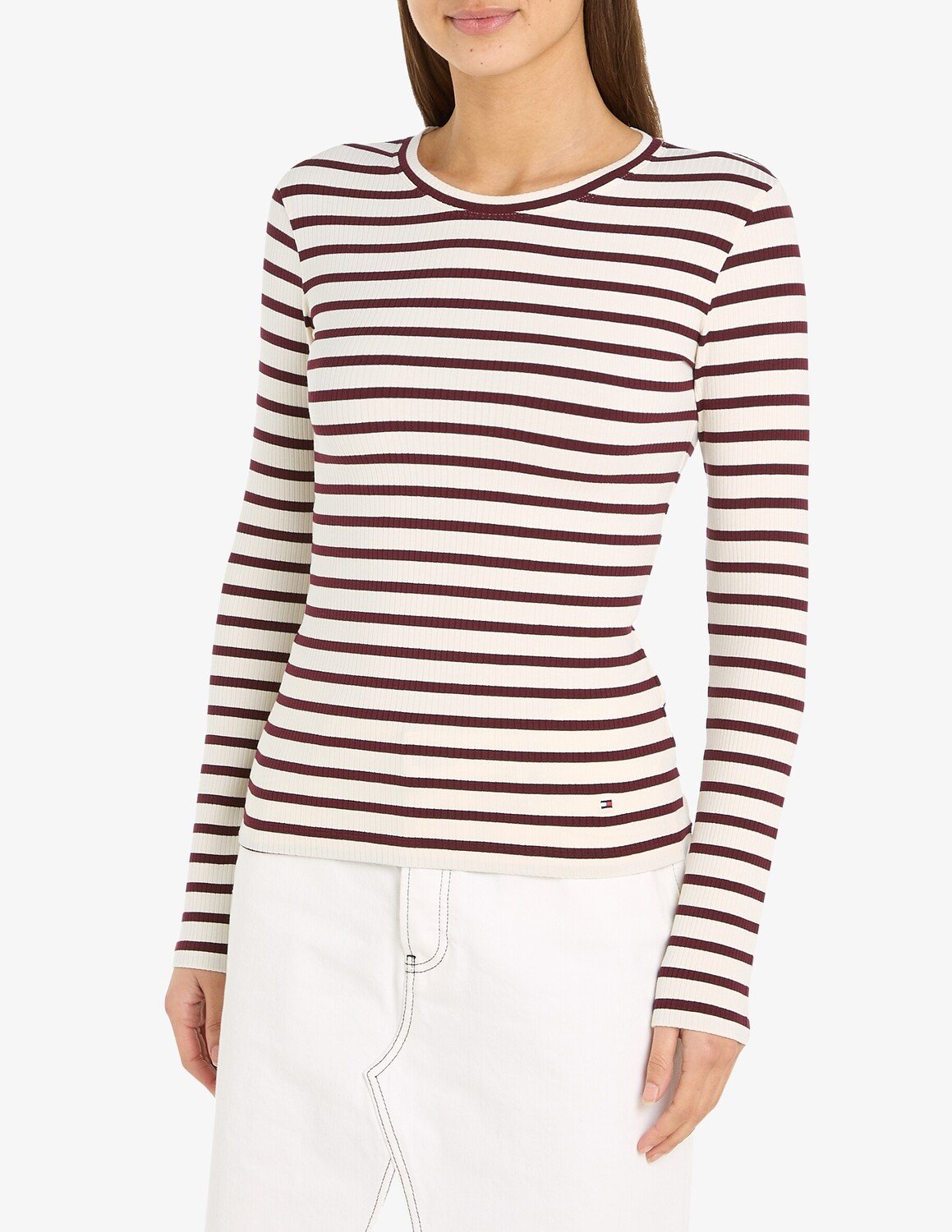 

Узкая рубашка с длинными рукавами Tommy Hilfiger, белый