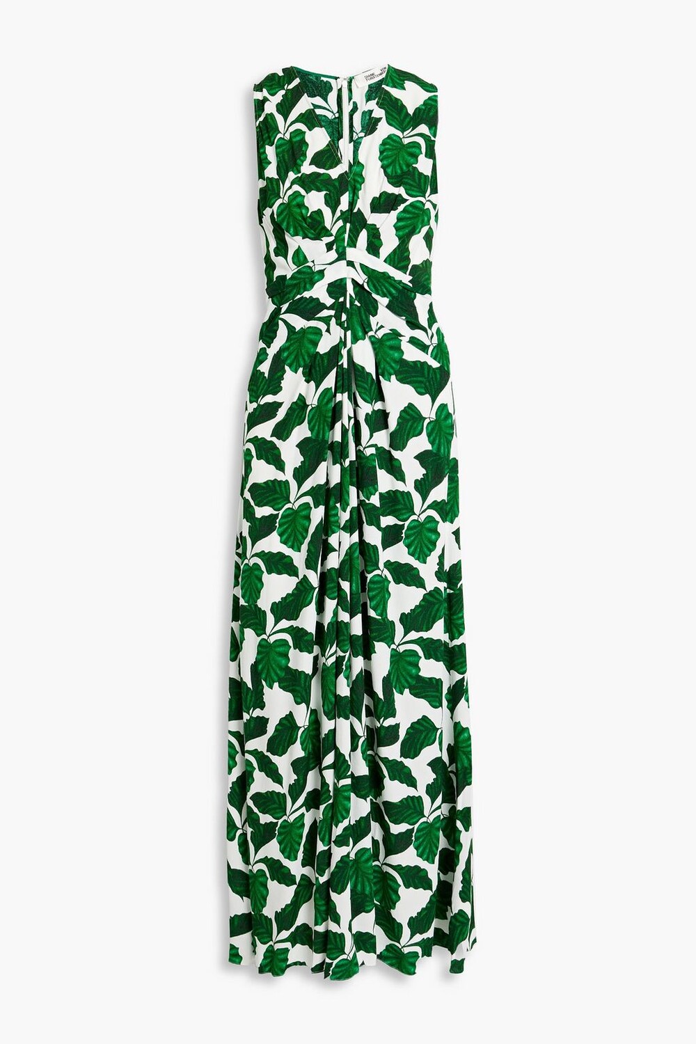

Платье макси из крепа с принтом Ace DIANE VON FURSTENBERG, зеленый