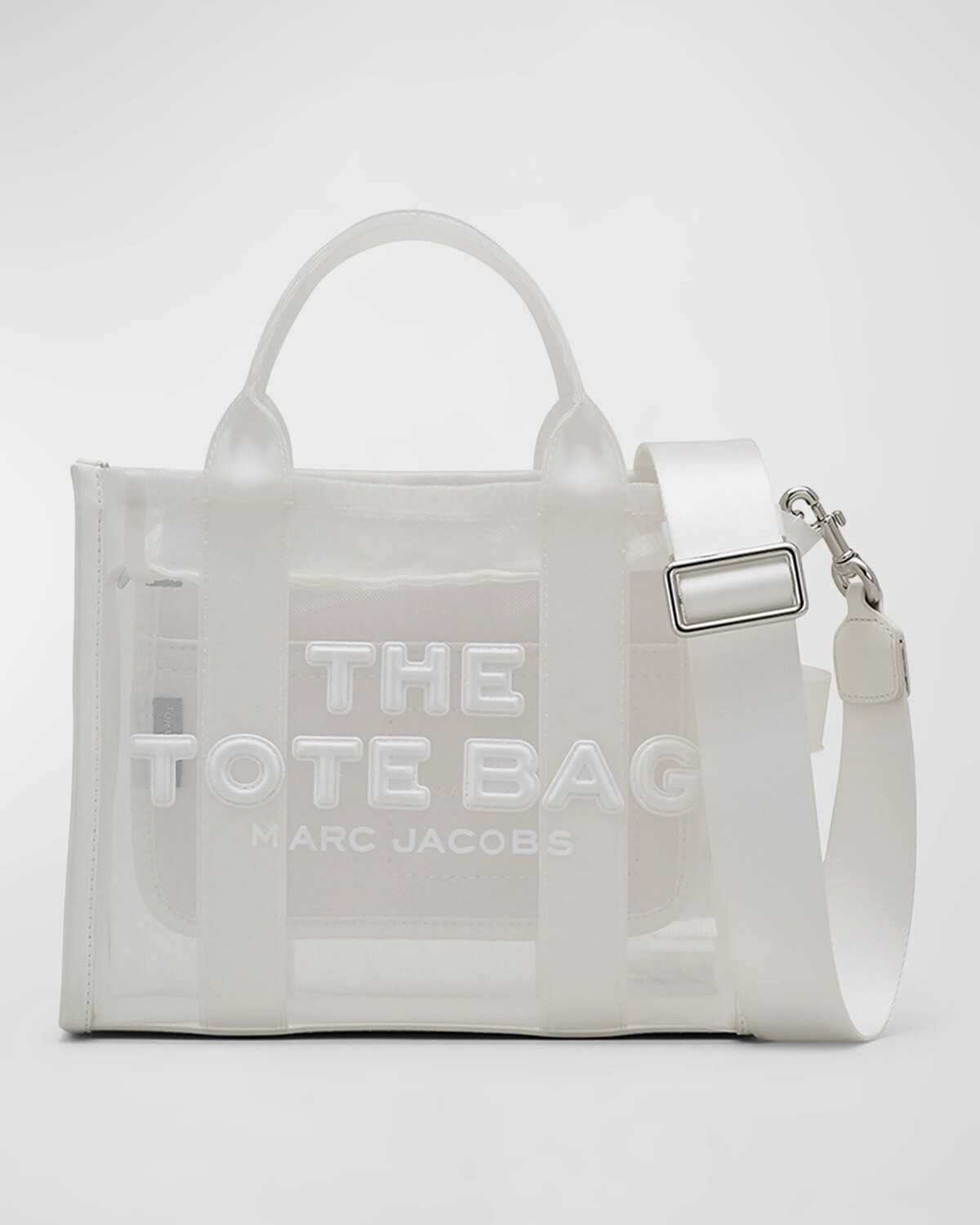 

Маленькая сумка-тоут из сетки Marc Jacobs, цвет White